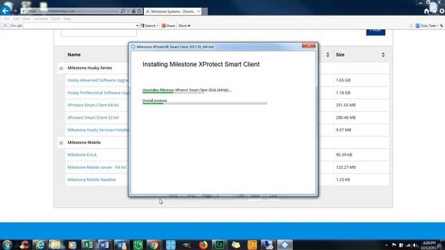 Milestone Downloading Smart Client смотреть онлайн