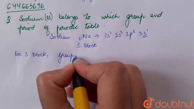 Sodium (11) Belongs To Which Group And Period Of Periodic Table. | 11 | PERIODIC PROPERTIES OF ...