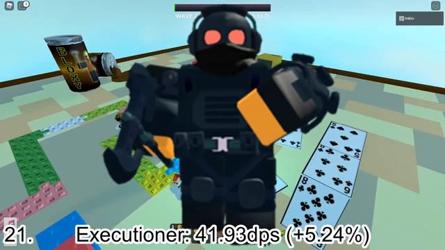 [3/12 UPDATE] EVERY TOWER'S MAX DPS Tower Defense Simulator смотреть онлайн