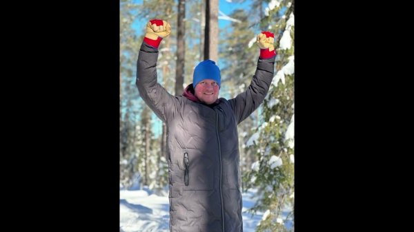 Добыча бревна Кело в Карелии