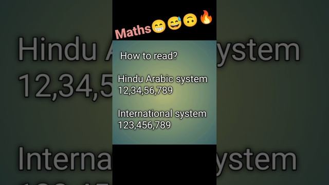 Number system | Hindu-Arabic System ||International System || how to read ||#Maths ||Million || lak смотреть онлайн