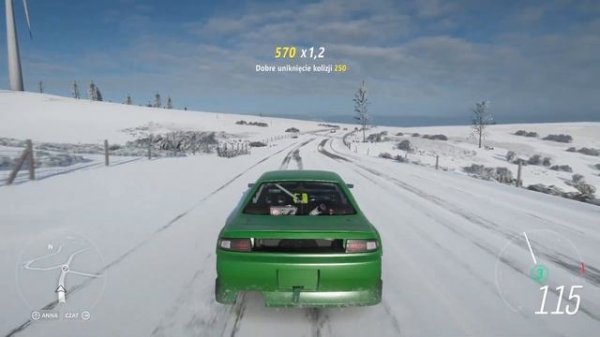 Forza Horizon 4 drifting in Nissan 240sx 1997 Formula drift