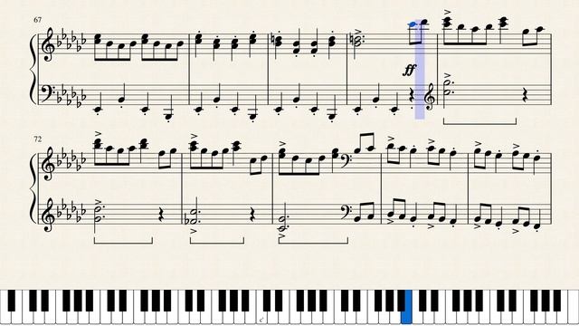 Grieg, Puck Op. 71, No. 3. [Piano Tutorial + Sheets] смотреть онлайн
