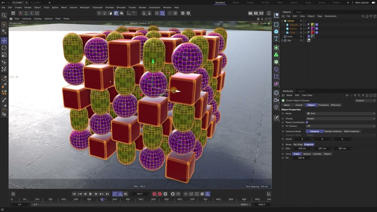 Пример урока по динамике в Cinema 4D смотреть онлайн