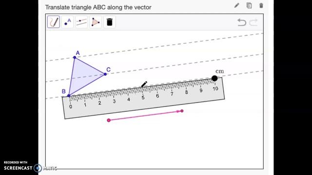 Translating Shape by Vector on GeoGebra смотреть онлайн