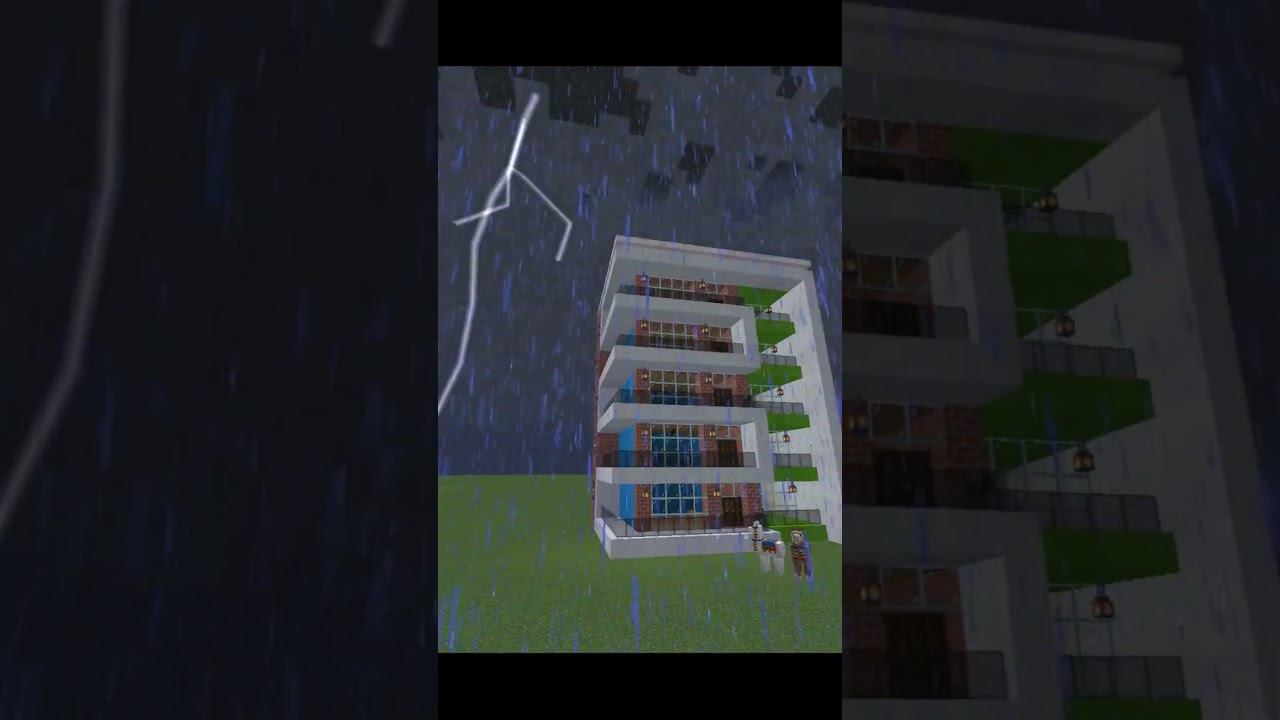 Storm in minecraft #minecraft #minecraftbuilding #storm #minecraftshorts смотреть онлайн