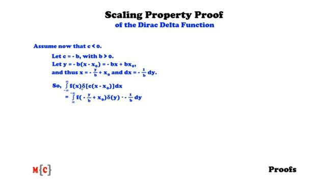 Scaling Property Proof of the Dirac Delta Function - Proofs смотреть онлайн