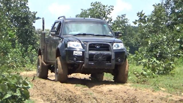 Tata Xenon Xt Off Roading Slippery Terrain