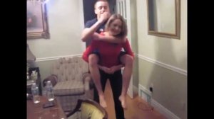 Lift Carry - 53 (Small Girl Piggyback Heavy Big Boy)