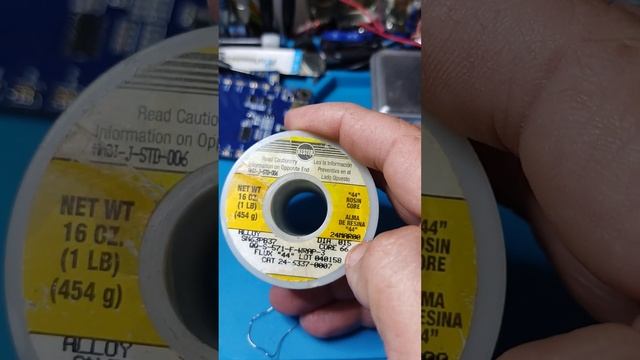 SOLDADURA ESTAÑO Y PLOMO KESTER  CON FLUX INCLUIDO