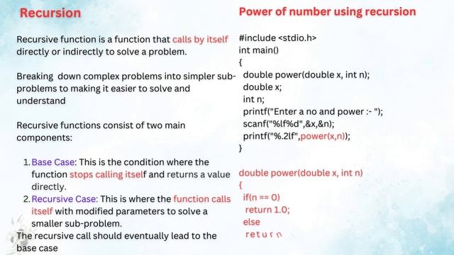 recursive function to find power(x,n) in c | mkalayalam смотреть онлайн