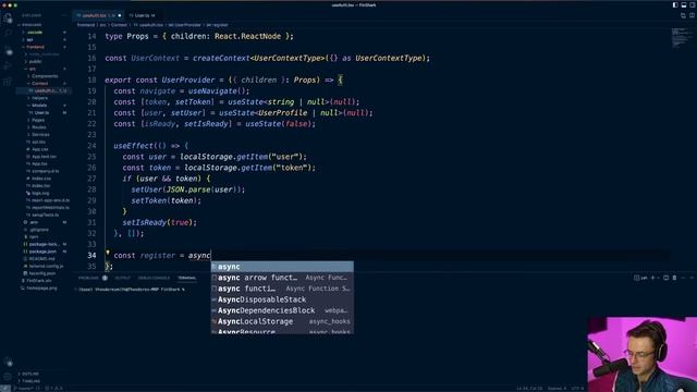 React Typescript Context Auth JWT - 34. Context смотреть онлайн