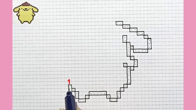 Como dibujar a POMPOMPURIN paso a paso (Pixel Art) | Dibujos Pixelados #hellokitty смотреть онлайн