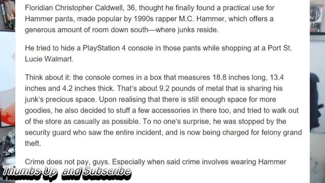 Man tries to steal a PlayStation 4 by hiding it in his pants.Destiny New Sword “Arc Edge” Revealed смотреть онлайн