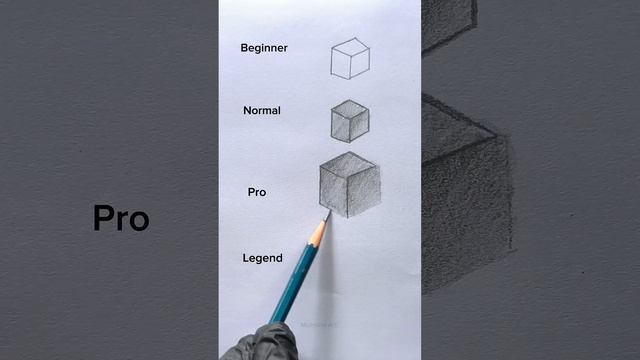 How to draw cube 🤔😱 #shorts #craft #art #drawing #crafts #satisfying.как ресуют типы людей смотреть онлайн