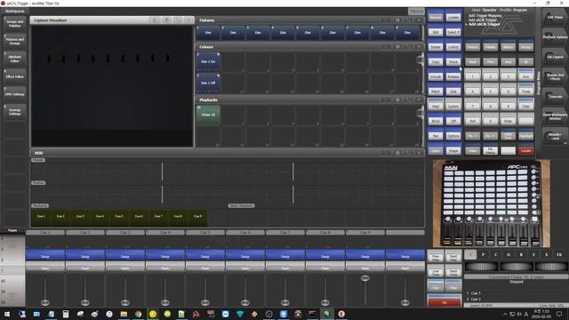 Avolites Titan + midi Controller (APC mini) + midimonster смотреть онлайн