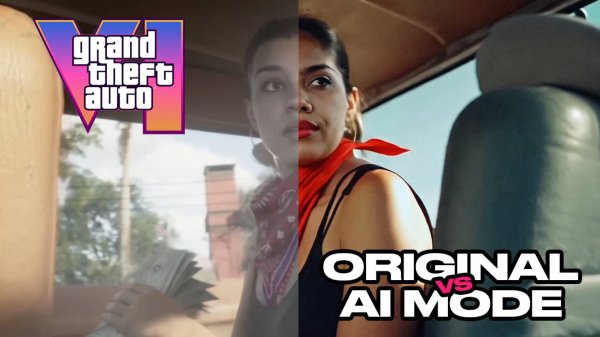 GTA6 original vs AI mode