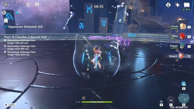 Genshin Impact Spiral Abyss Floor 12 (9 Stars) Ft. Ganyu C0