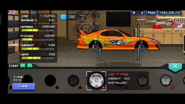 TOYOTA SUPRA CAR BUILD| pixel car racer смотреть онлайн