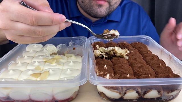 ASMR EATING CHOCOLATE CAKE TIRAMISU & ULTIMATE CREAMY CAKE MUKBANG (EATING SOUNDS)