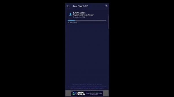 Install APK File in TV using Send Files To TV.