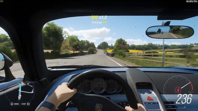 Forza Horizon 4 - 2003 Porsche Carrera GT - Car Show Speed Jump Crash Test . 1440p 60fps. смотреть онлайн