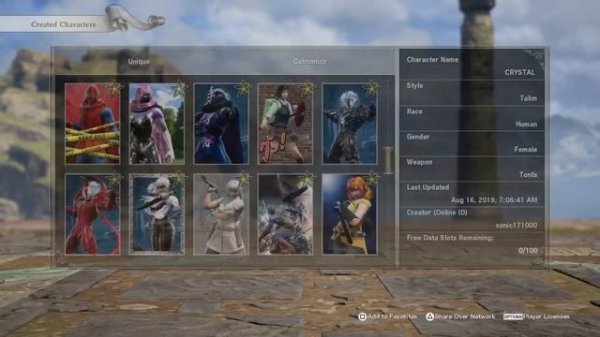 Soul Calibur 6 - Neptunia / Created Characters (Updated)