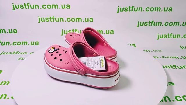 Сабо Crocs Crocband Platform Clog Blossom / White смотреть онлайн
