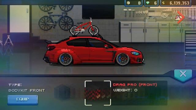 Pixel Car Racer Subaru Impreza (Sedan) street build смотреть онлайн