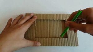 Homemade computer out of cardboard