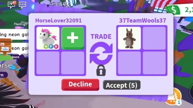 Trading Neon Fly Ride Unicorn! | Roblox Adopt Me! смотреть онлайн