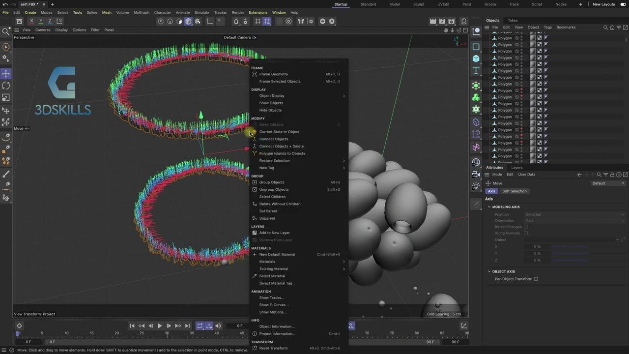 Как разделить объект на составляющие в Cinema 4D Split или Fracture смотреть онлайн