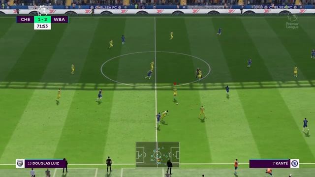 FIFA 20 Chelsea - West Brom 2 half смотреть онлайн