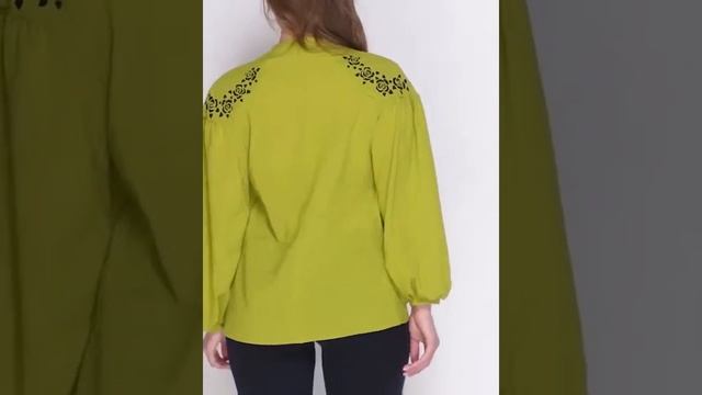 блузка Ванда, цвет лайм смотреть онлайн
