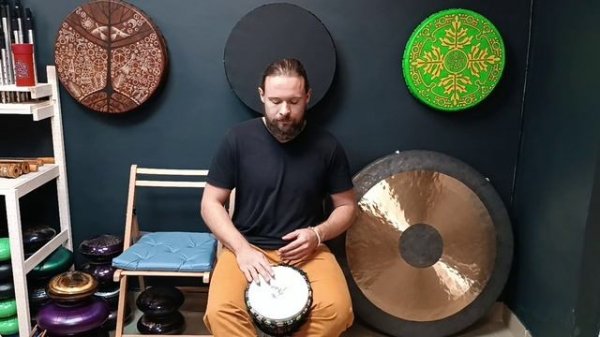 Джембе Индонезия Yuka 8" / Ручной барабан / Джембе пластик/кожа / Мембранофон / shamanic.moscow