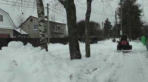 Толкаю снег, МТЗ 132.