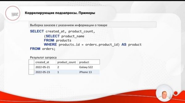 SQL.Подзапросы