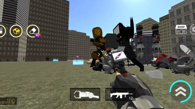 Titan TV Man Titan Clock Man Titan Drill Man Army vs Skibidi Toilet Nextbots in Playground смотреть онлайн