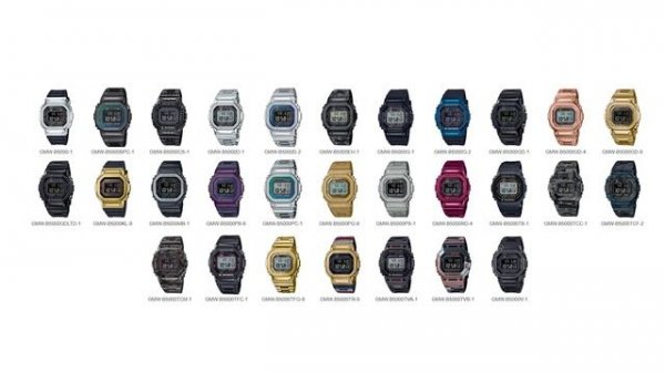 Мультиколорные прямоугольники / Casio GMW-B5000PC-1E и Casio GMW-B5000BPC-1E