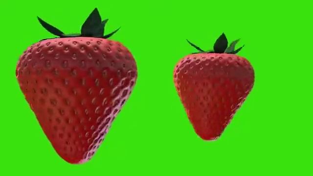 Strawberry. Chromakey. Greenscreen. Хромакей. Клубника.