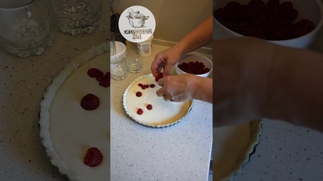 Пирог с малиной | (с субтитрами) #рецепты  #вкусно #delicious #обед #еда #ужин #простойрецепт #кухня