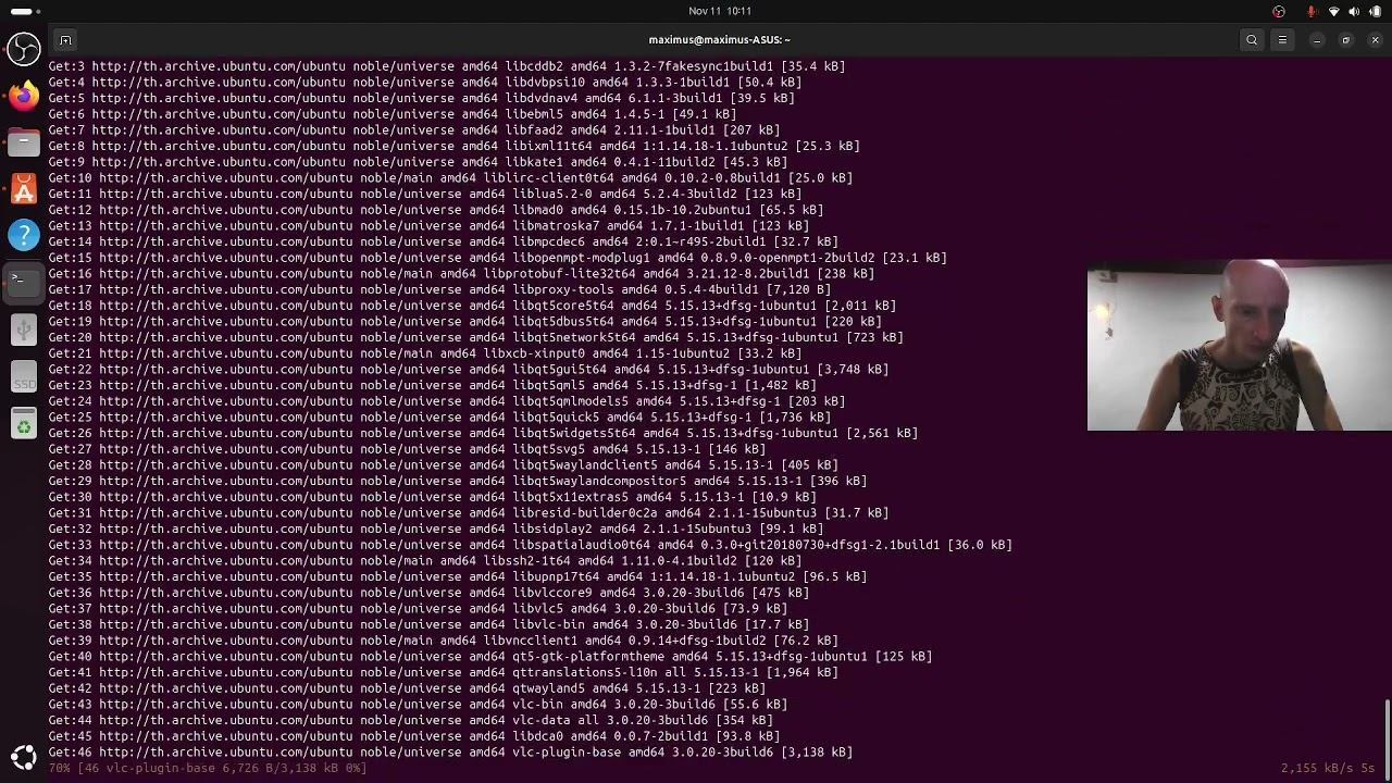Установка VLC player для ОС ubuntu 24 смотреть онлайн