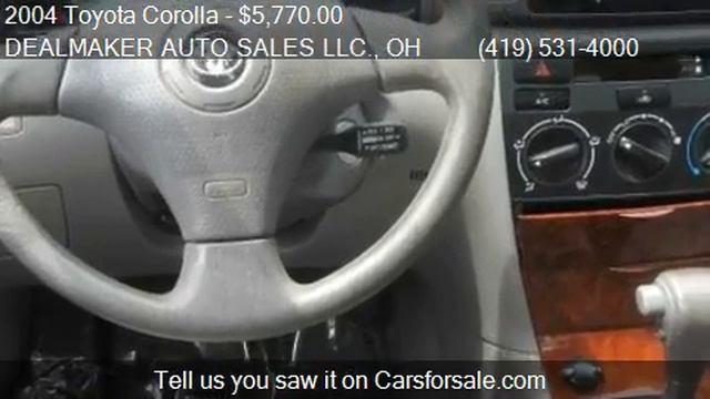 2004 Toyota Corolla LE 4 Dr Sedan for sale in Toledo, OH 436 смотреть онлайн