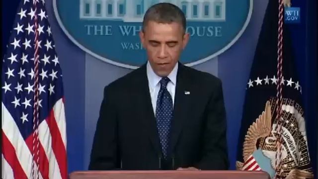 Barack Obama Speaks On Bombing At Boston Marathon 15/04/2013