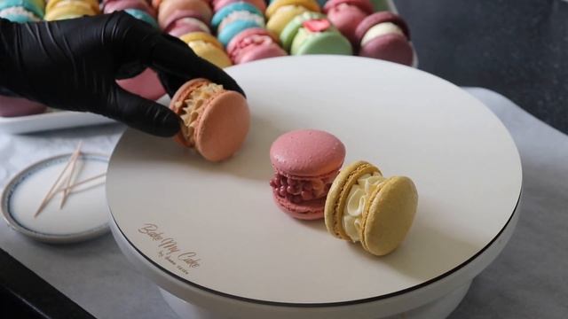 Macaron Cube Cake , How To Assemble - Easy Way! смотреть онлайн