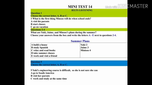 FRESH IELTS LISTENING MINI TESTS 13/14 (21 may 2020)lockdown смотреть онлайн