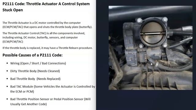Causes and Fixes P2111 Code: Throttle Actuator A Control System Stuck Open смотреть онлайн