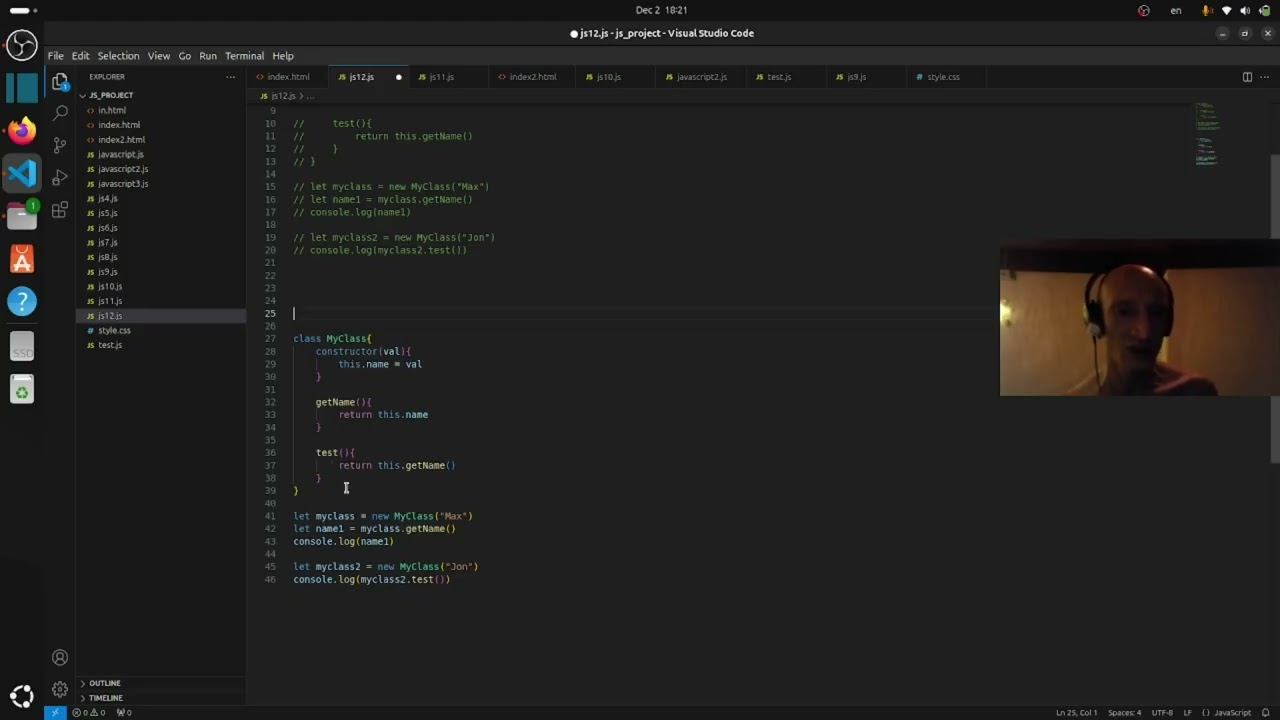 JS Классы смотреть онлайн