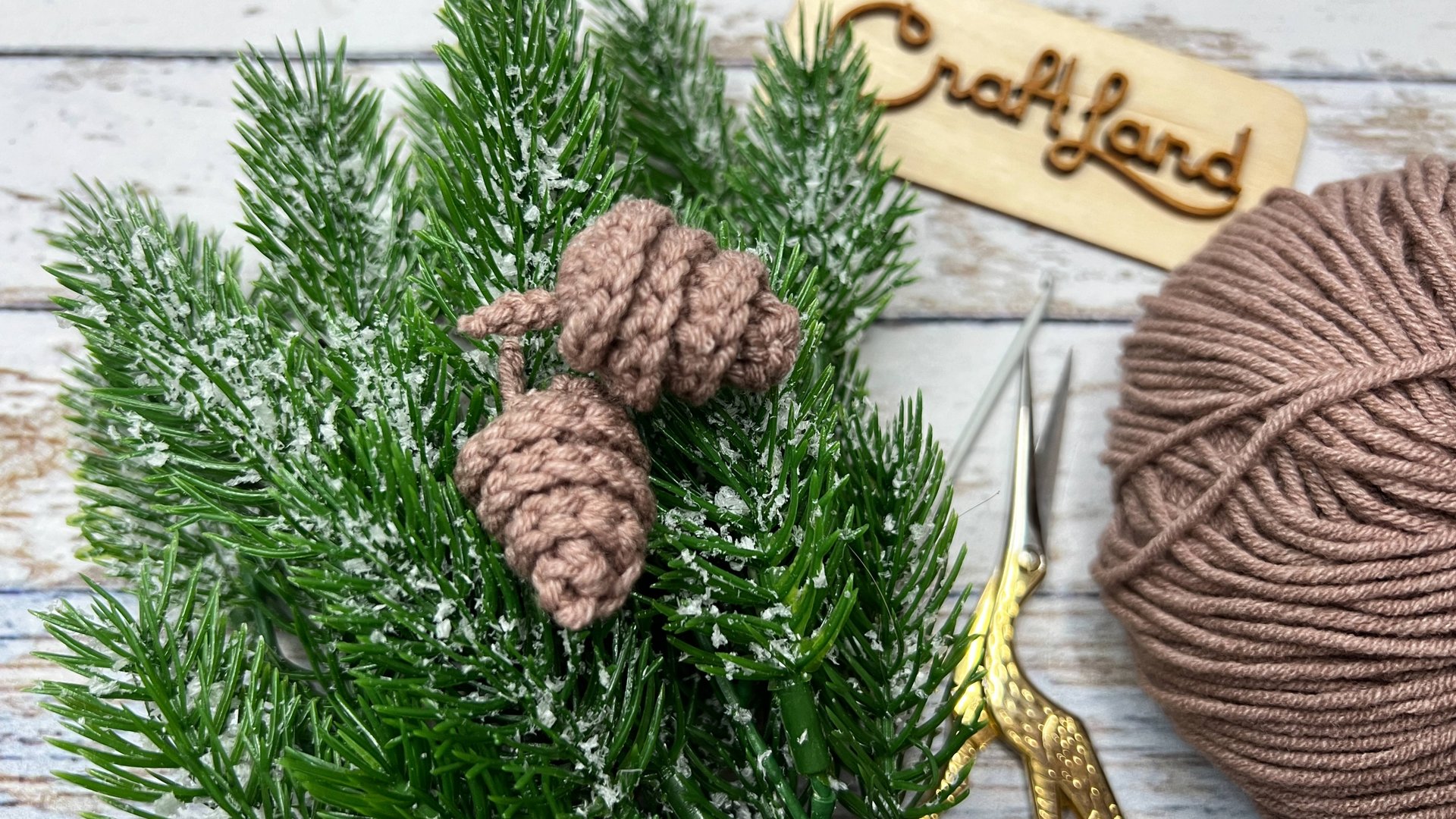 Мастер-класс "Шишка". Вяжем крючком. смотреть онлайн