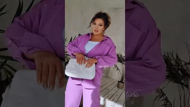 Костюм брючный жатый с брюками палаццо смотреть онлайн